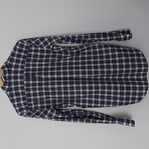 Dsquared Blue and White Plaid Made in Italy Button Down Shirt Size 48 - Picture 2 of 8